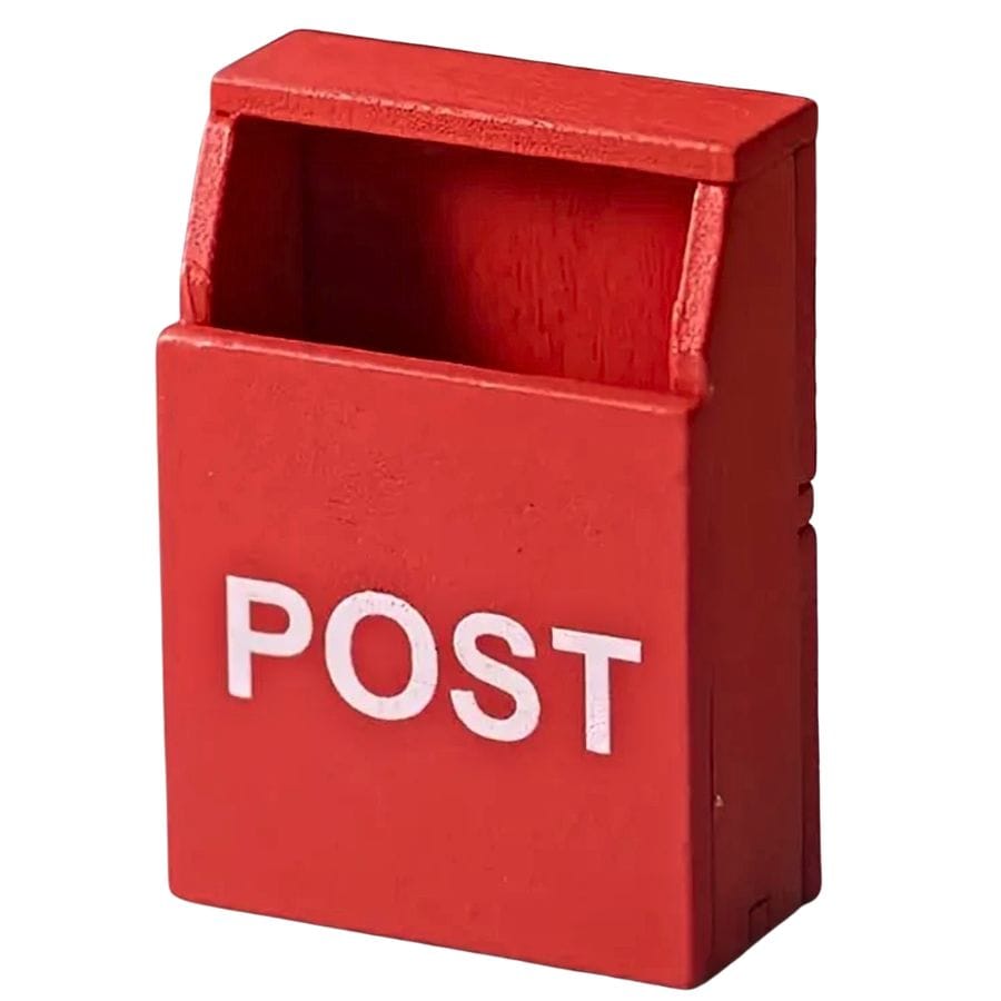 Tanner Wichtel-Briefkasten aus Holz in Rot – Zubehör für das Wichtel Starterset