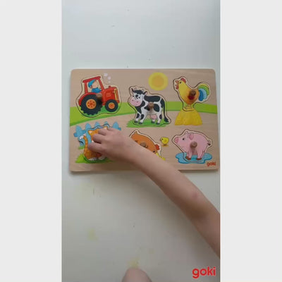 Steckpuzzle Auf dem Bauernhof von Goki