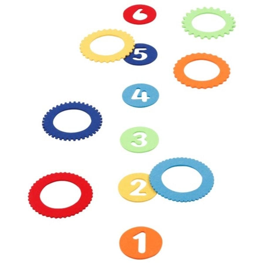 Goki Outdoor goki Ringwurfspiel mit 6 Filzringen, Geschicklichkeitsspiel für Kinder, ab 3 Jahre