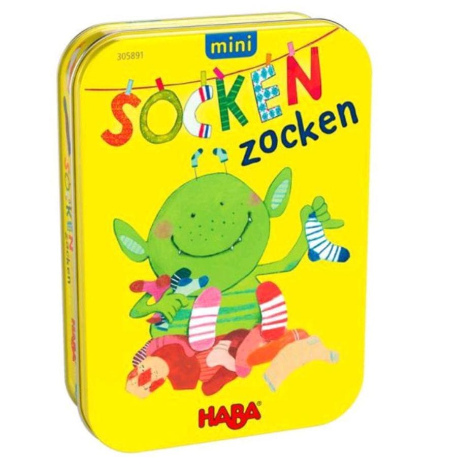 Haba Geschicklichkeitsspiele HABA Socken Zocken mini – schnelles Suchspiel für Kinder ab 4 Jahren