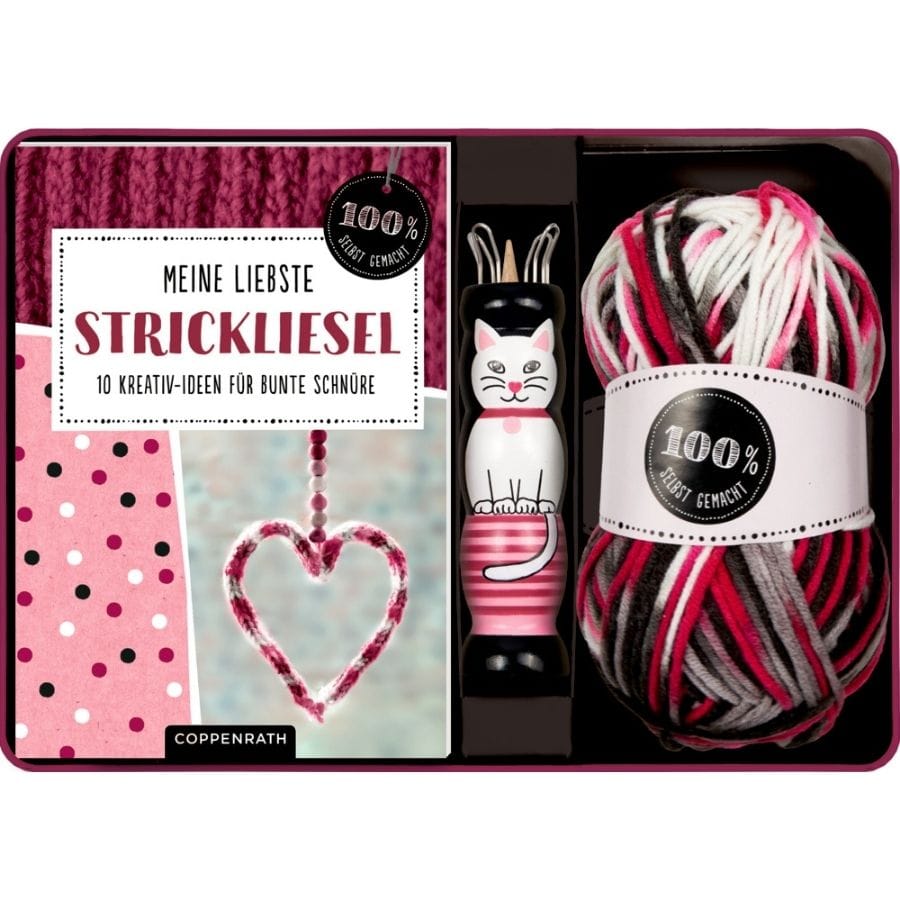 Coppenrath Kunst- & Bastelsets Meine liebste Strickliesel – Kreativ-Set mit 10 Bastelideen | Coppenrath, ab 8 Jahre