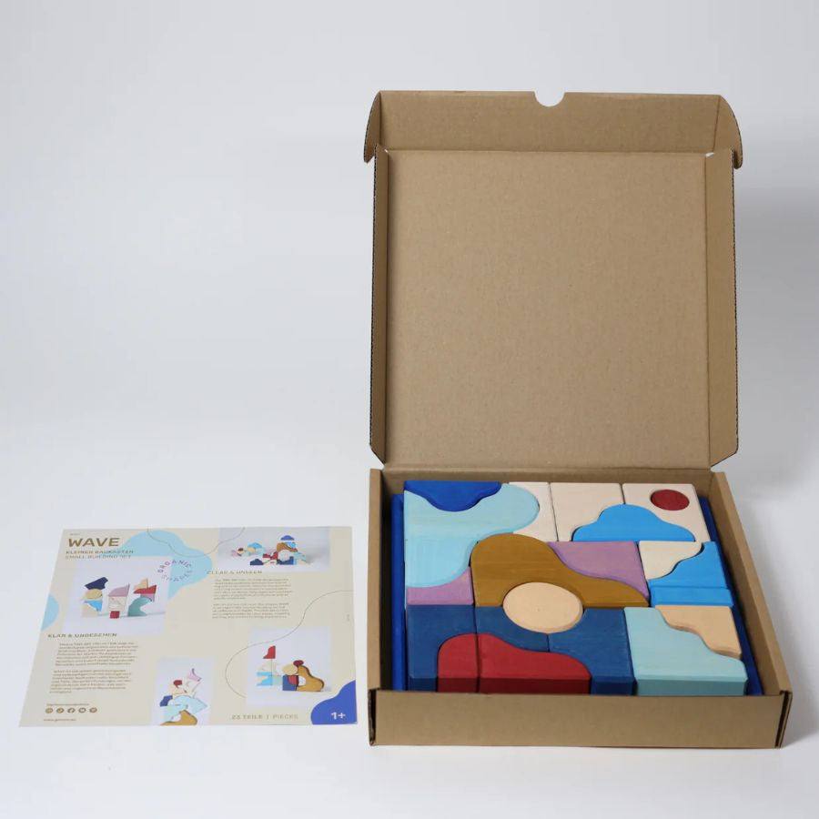 Grimm’s Kleiner Baukasten Wave – Organischer Holzbaukasten, ab 1 Jahr