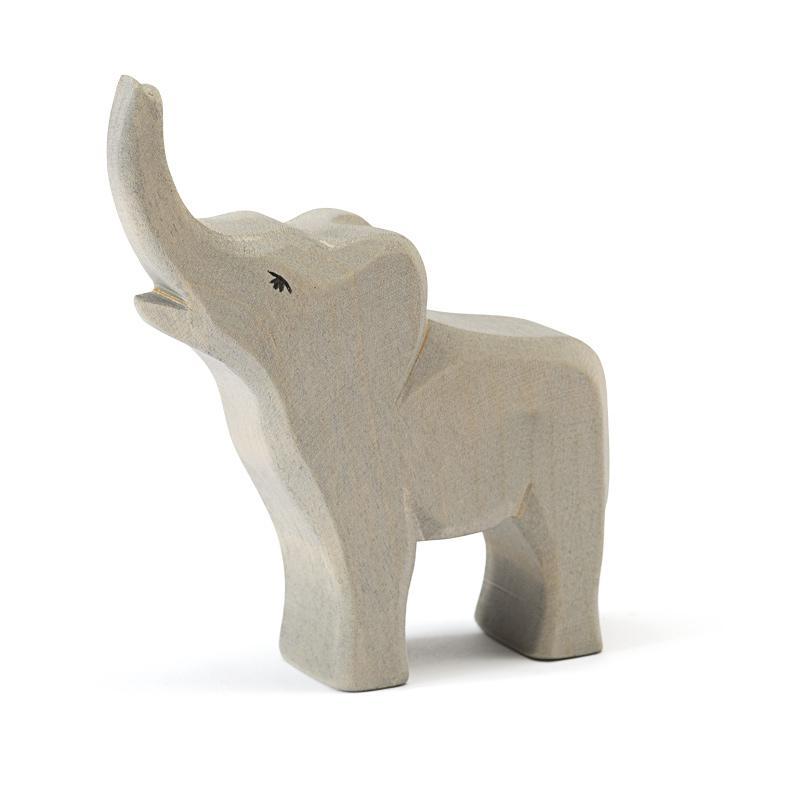 Elefant klein trompetend - Holzfigur Ostheimer