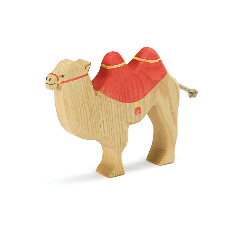 Kamel mit Sattel II Holzfigur