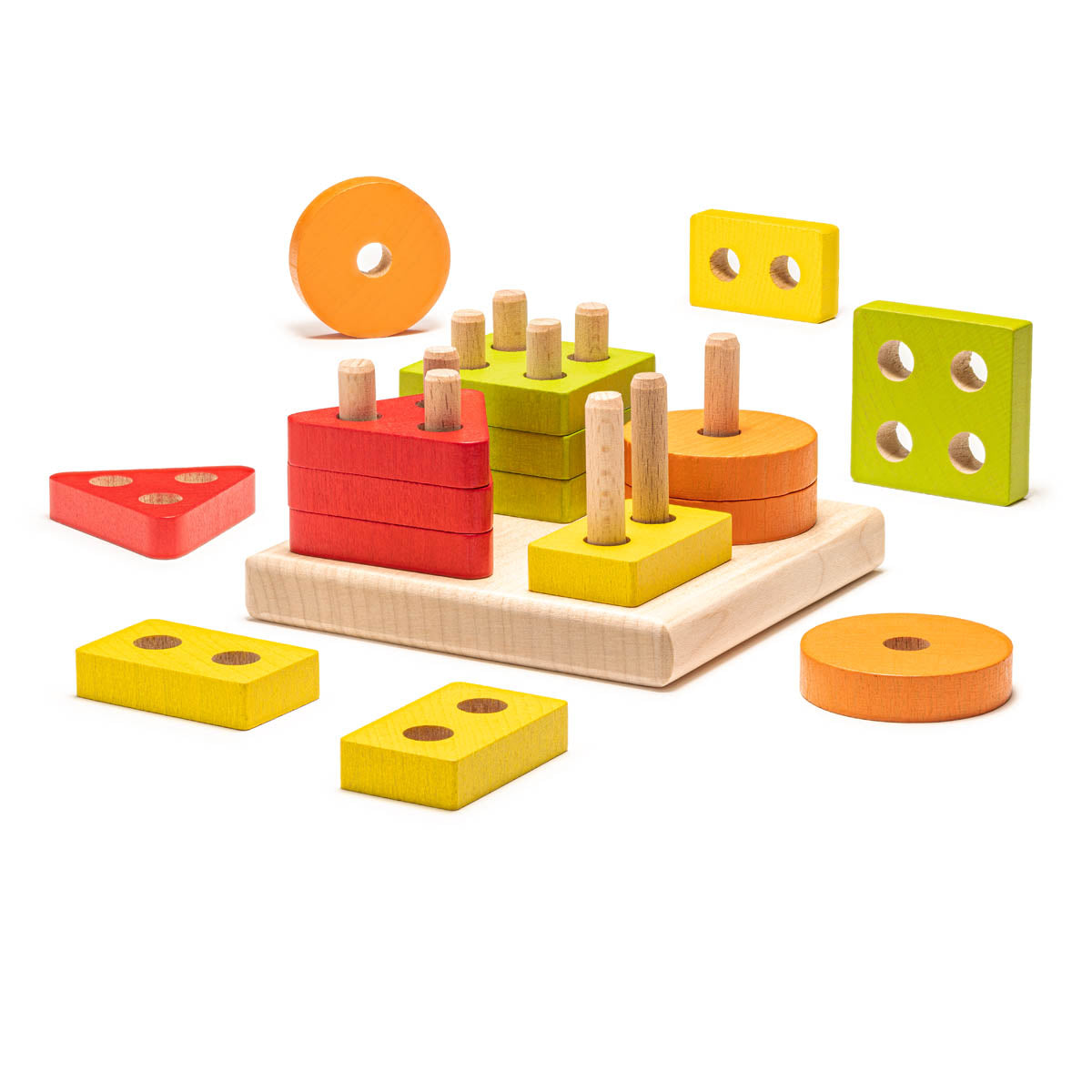 Sortierspiel für Kleinkinder aus Holz von Cubika